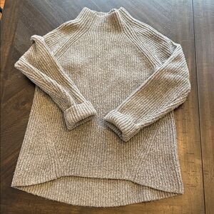 Madewell Cozy Gray Ribbed Women's Sweater - Medium